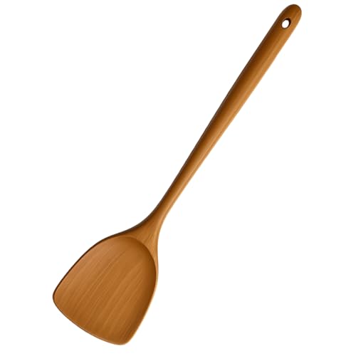 JapanBargain 4080, Wooden Long Cooking Spatula Turner, 14.75-inch