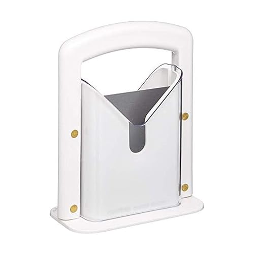 Hoan The Original Bagel Guillotine Universal Slicer, 9.25-Inch, White