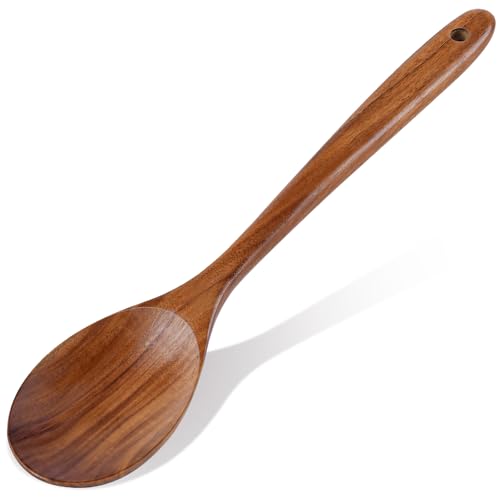 Wooden Spoons for Cooking, Natural Premium Teak Wooden Spoons