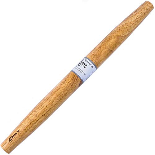 French Rolling Pin &ndash; 18 Inch Wooden Dough Roller