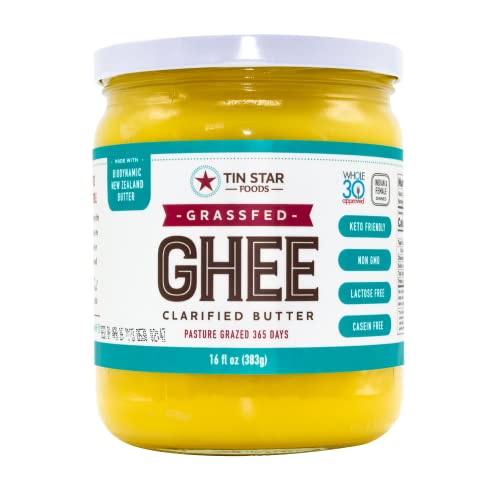 16 oz Certified Grassfed Traditional Desi Ghee GLASS JAR