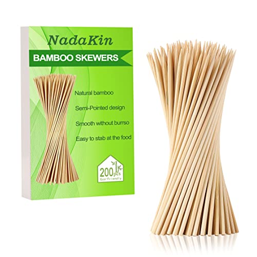 200 PCS Bamboo Skewers, 12 Inch